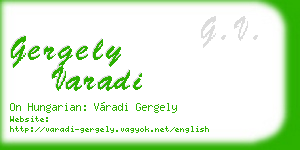 gergely varadi business card