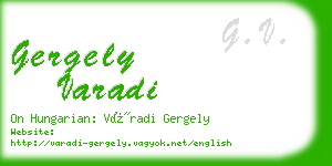 gergely varadi business card